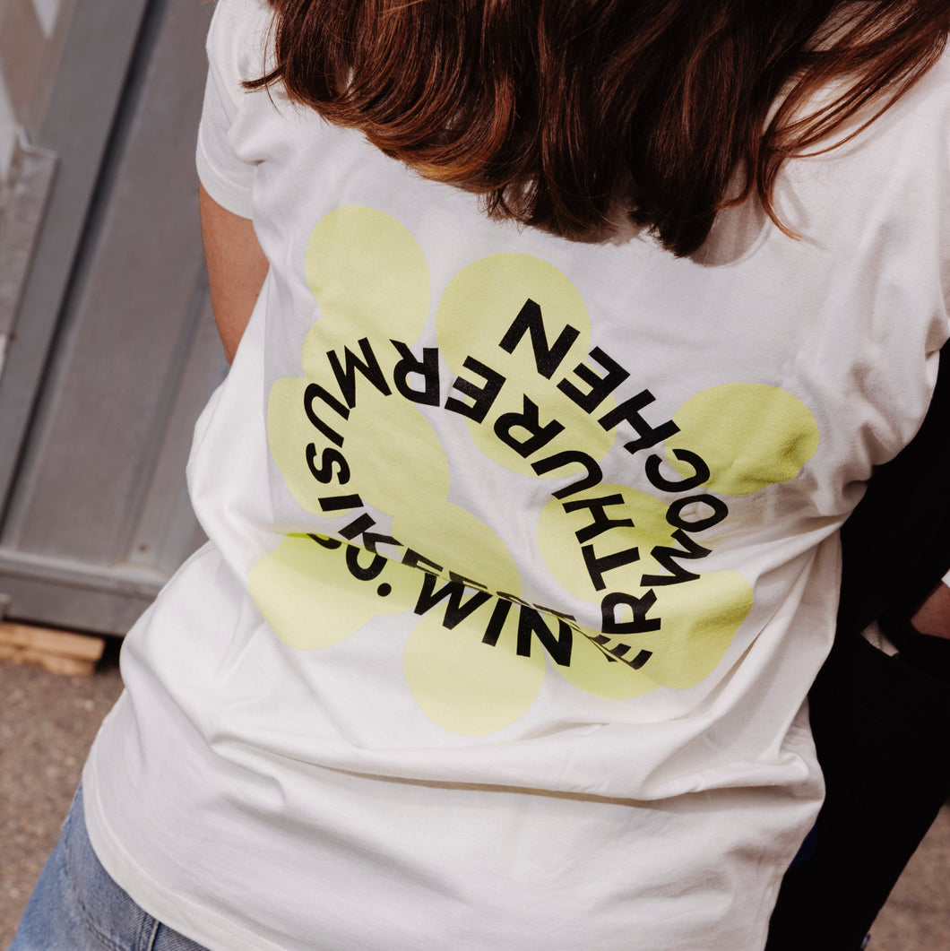 T-Shirt Grün auf Weiss 2025